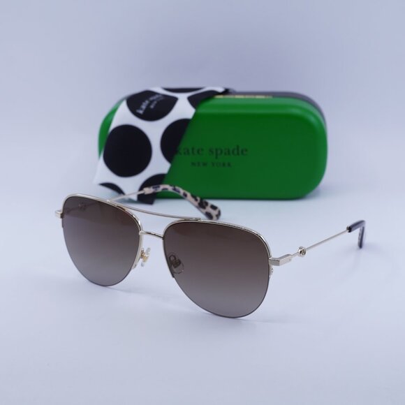Kate Spade MAISIE/G/S 0086 LA Aviator Sunglasses – Havana/Brown Polarized - Picture 5 of 11